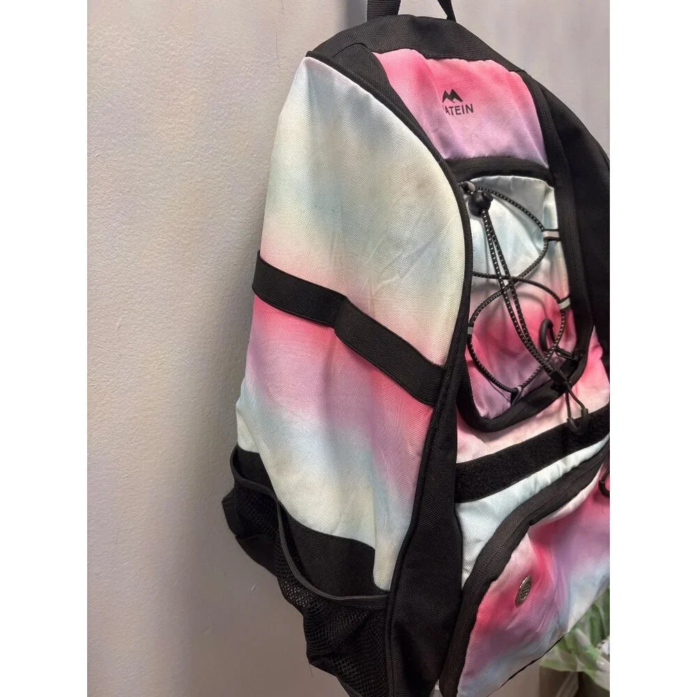 Matein Tie-Dye Backpack With Adjustable‎ Straps & Mesh Pockets 21x13.5x9